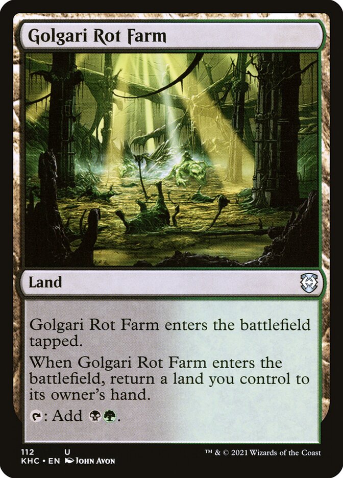 MTG Card Title: Golgari Rot Farm KHC/112