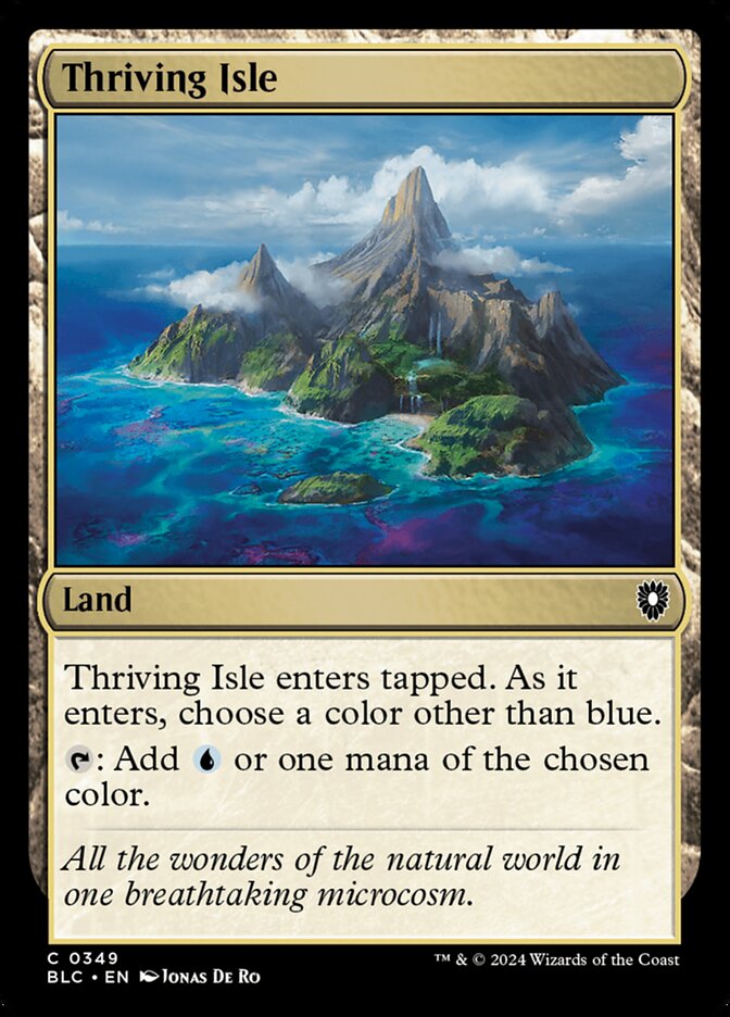 MTG Card Title: Thriving Isle BLC/349
