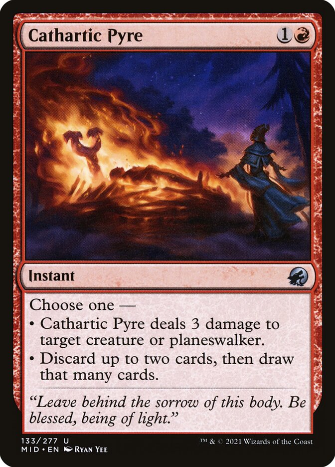 MTG Card Title: Cathartic Pyre MID/133