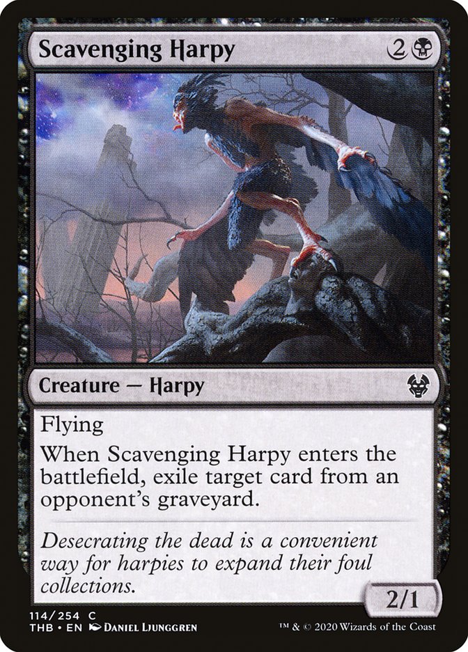 MTG Card Title: Scavenging Harpy THB/114