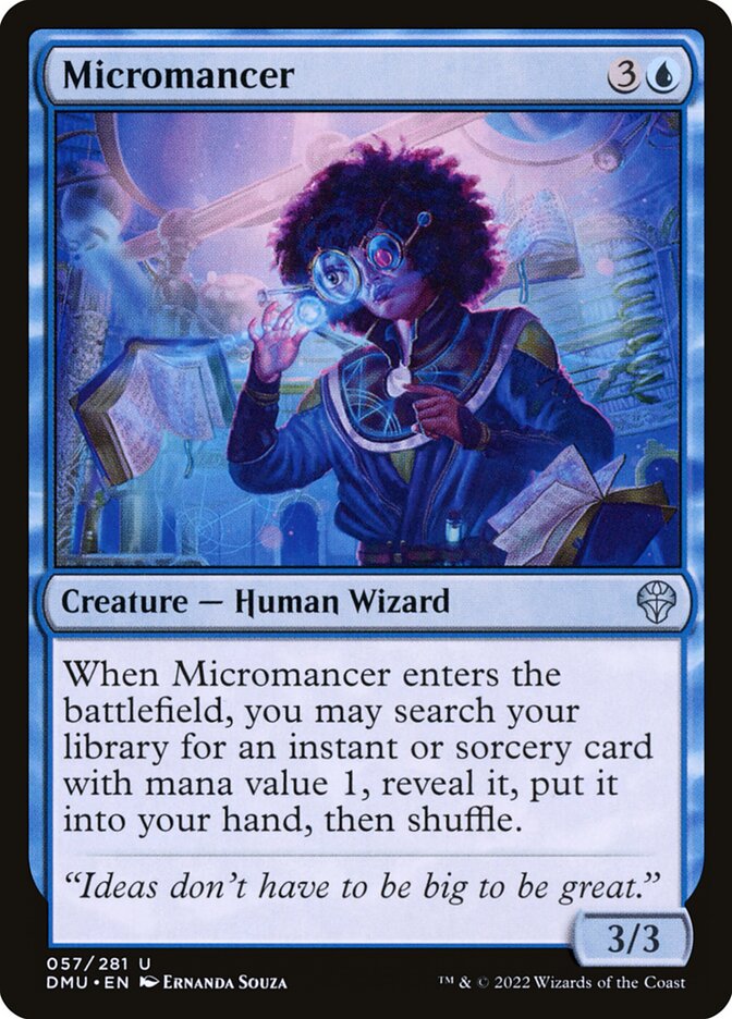 MTG Card Title: Micromancer DMU/57