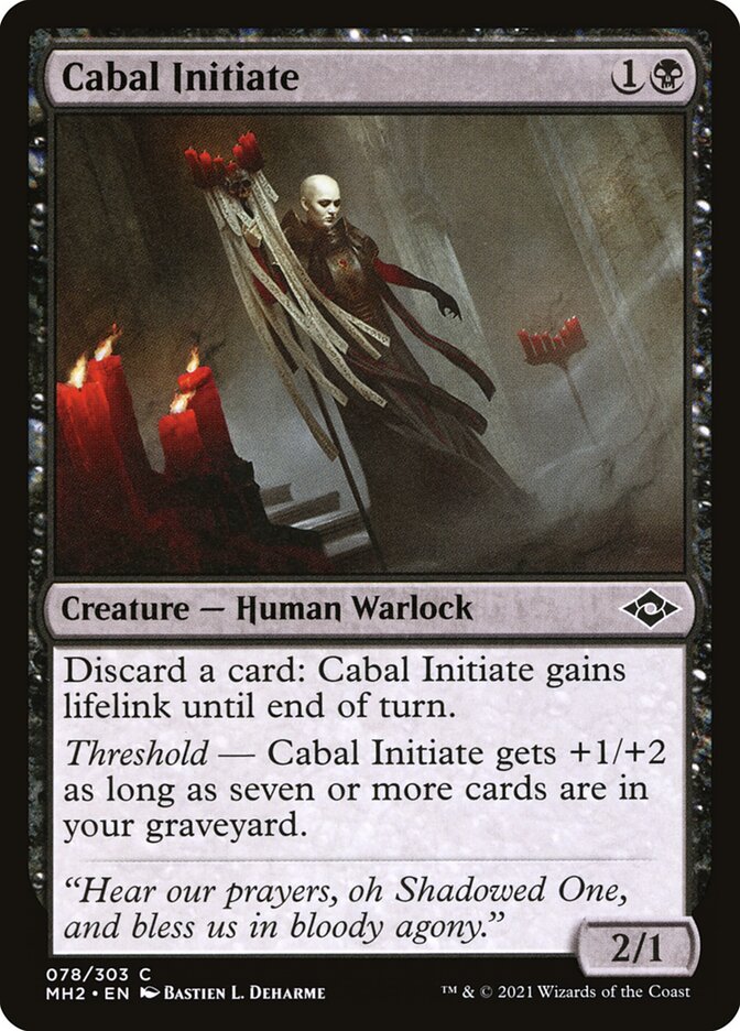 MTG Card Title: Cabal Initiate MH2/78