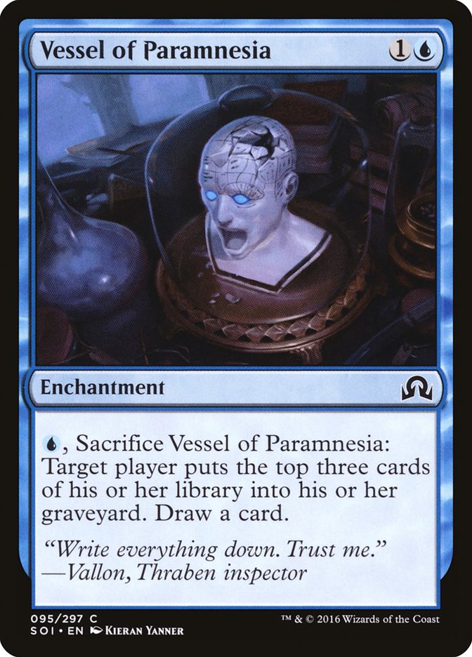 MTG Card Title: Vessel of Paramnesia SOI/95