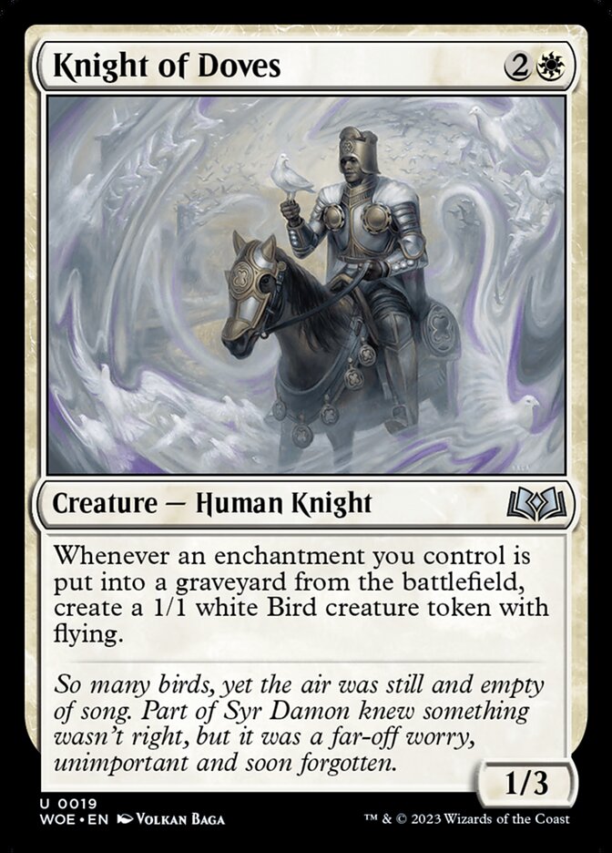 MTG Card Title: Knight of Doves WOE/19