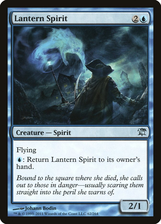 MTG Card Title: Lantern Spirit ISD/62