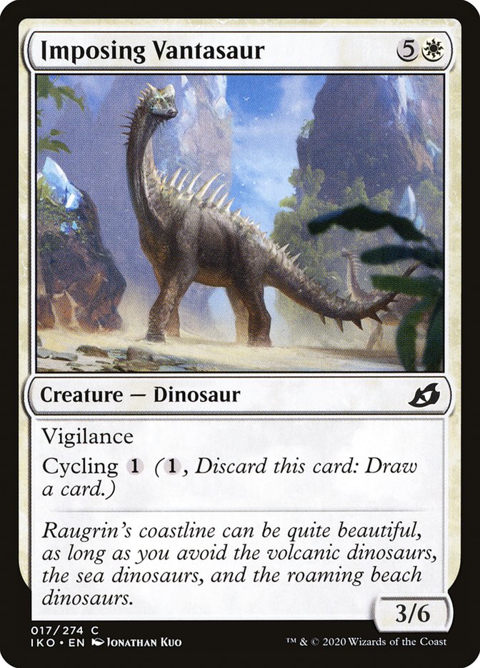 MTG Card Title: Imposing Vantasaur IKO/17