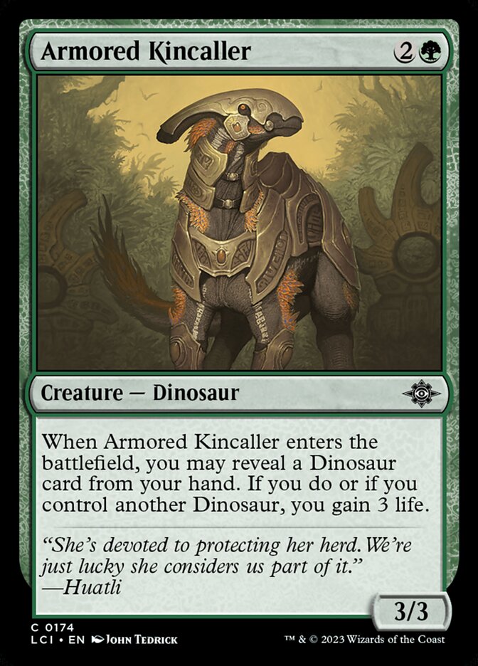 MTG Card Title: Armored Kincaller LCI/174
