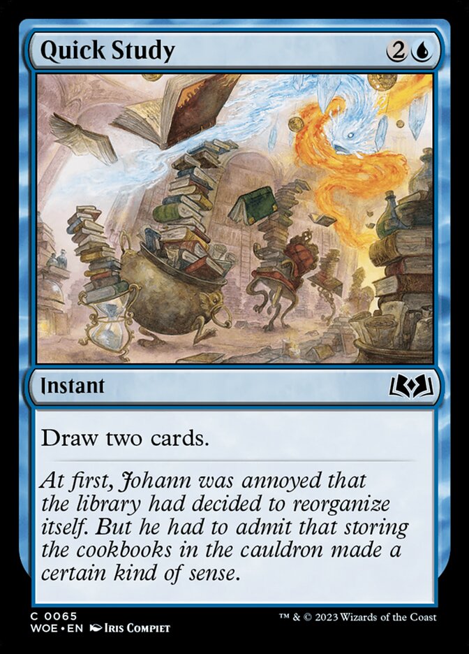 MTG Card Title: Quick Study WOE/65