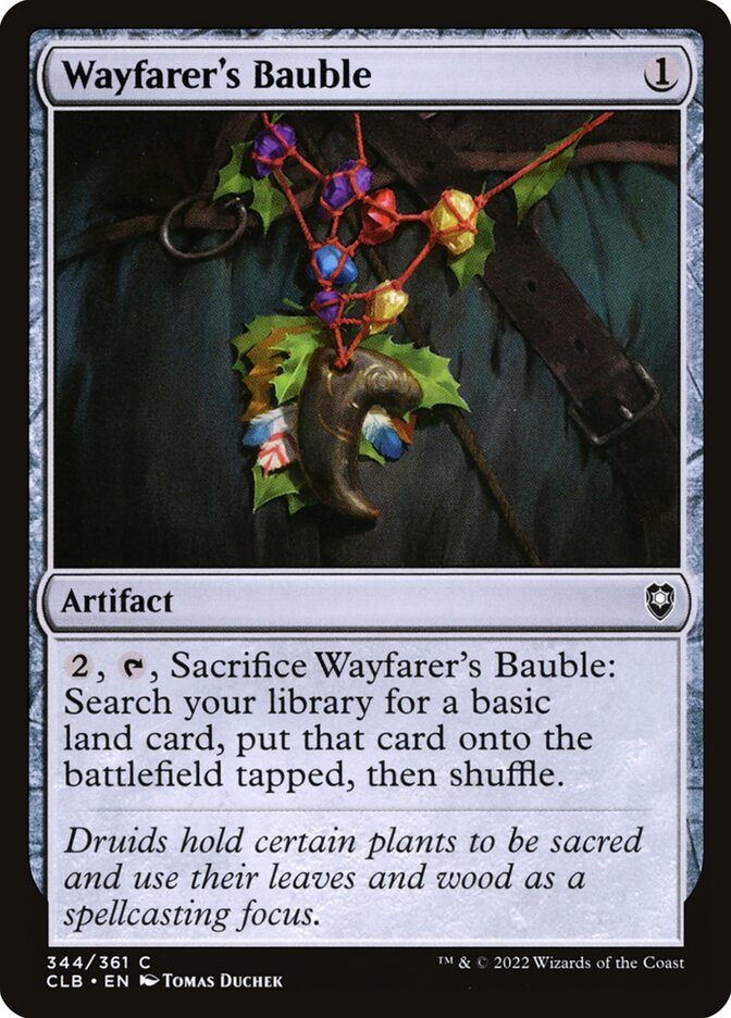MTG Card Title: Wayfarer's Bauble CLB/344