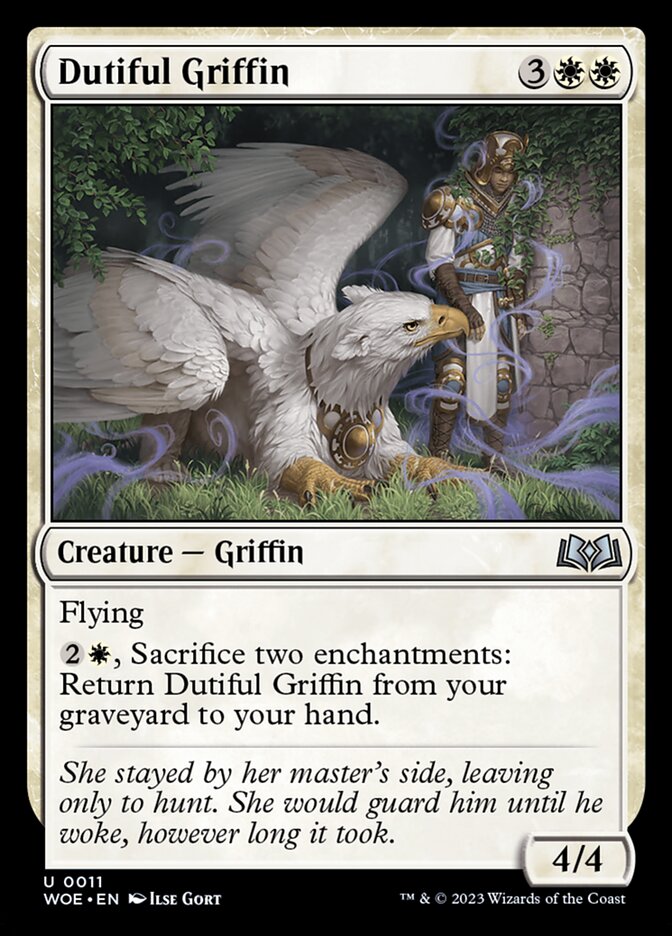 MTG Card Title: Dutiful Griffin WOE/11