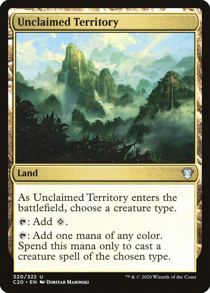 MTG Card Title: Unclaimed Territory C20/320
