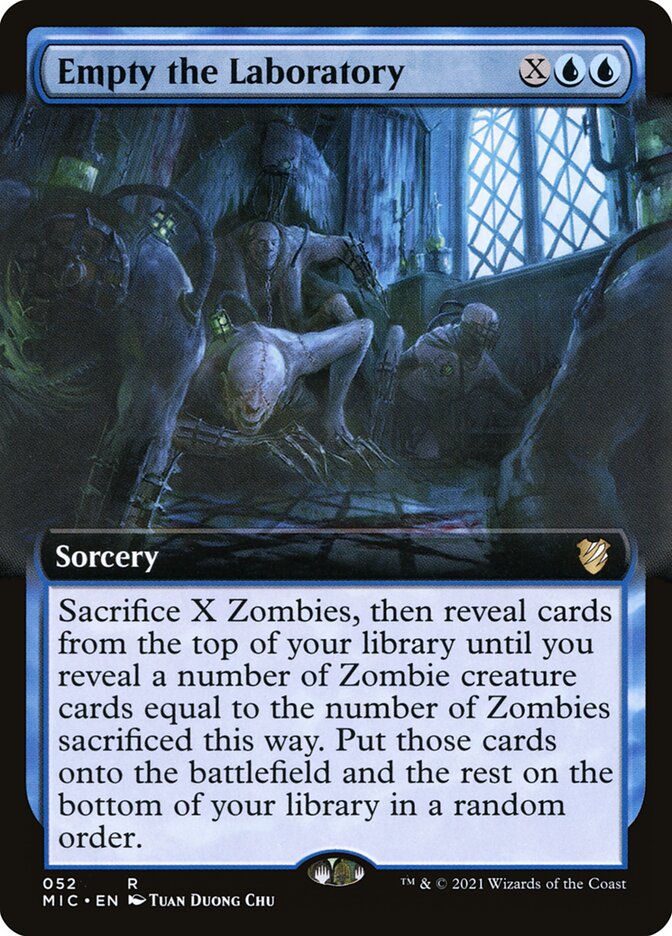 MTG Card Title: Empty the Laboratory MIC/52