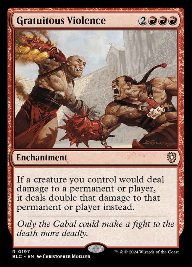 MTG Card Title: Gratuitous Violence BLC/197