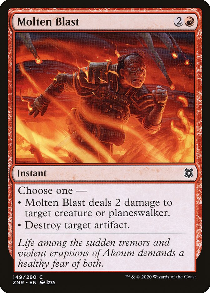 MTG Card Title: Molten Blast ZNR/149