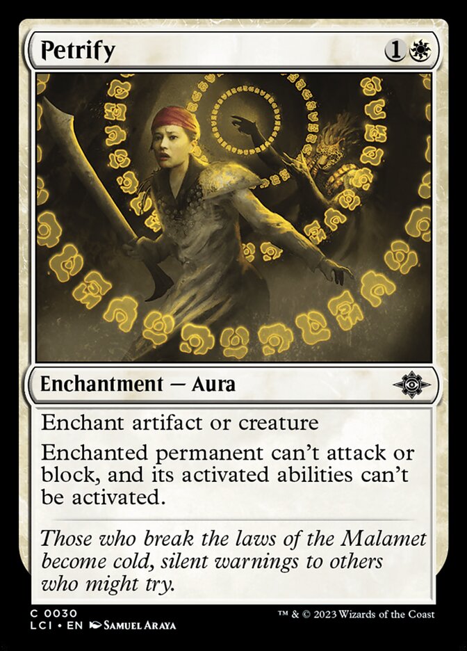 MTG Card Title: Petrify LCI/30