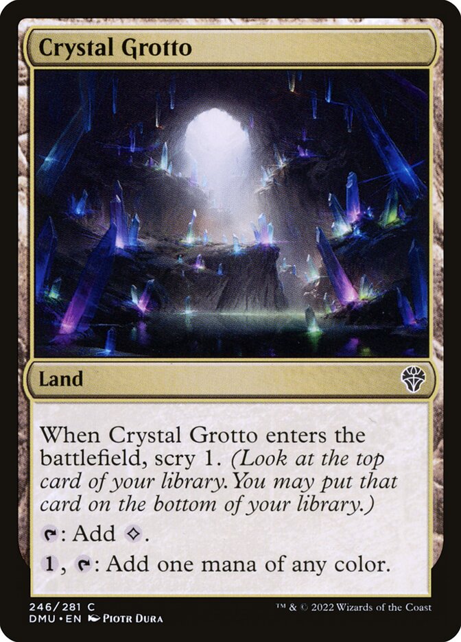 MTG Card Title: Crystal Grotto DMU/246