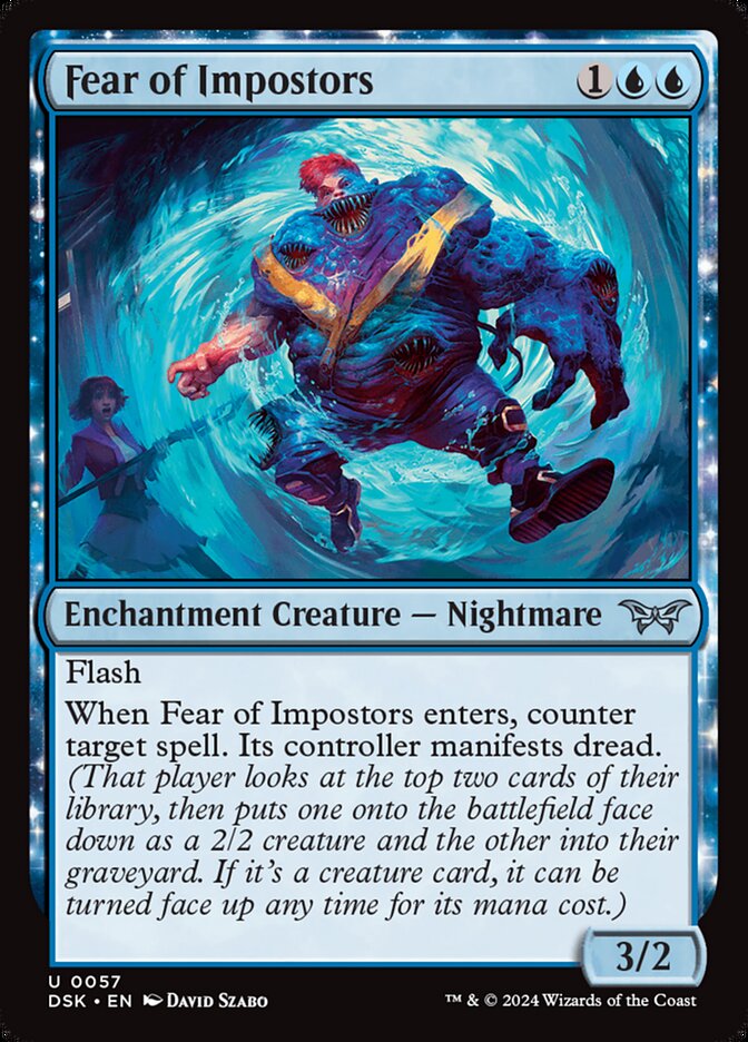 MTG Card Title: Fear of Impostors DSK/57