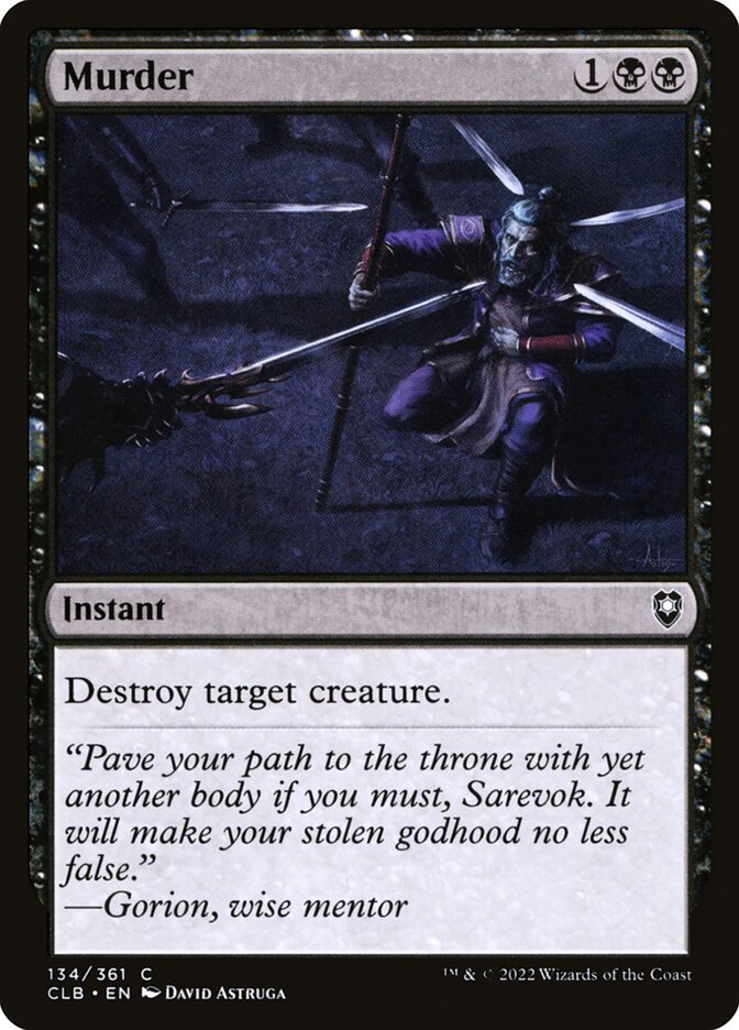 MTG Card Title: Murder CLB/134