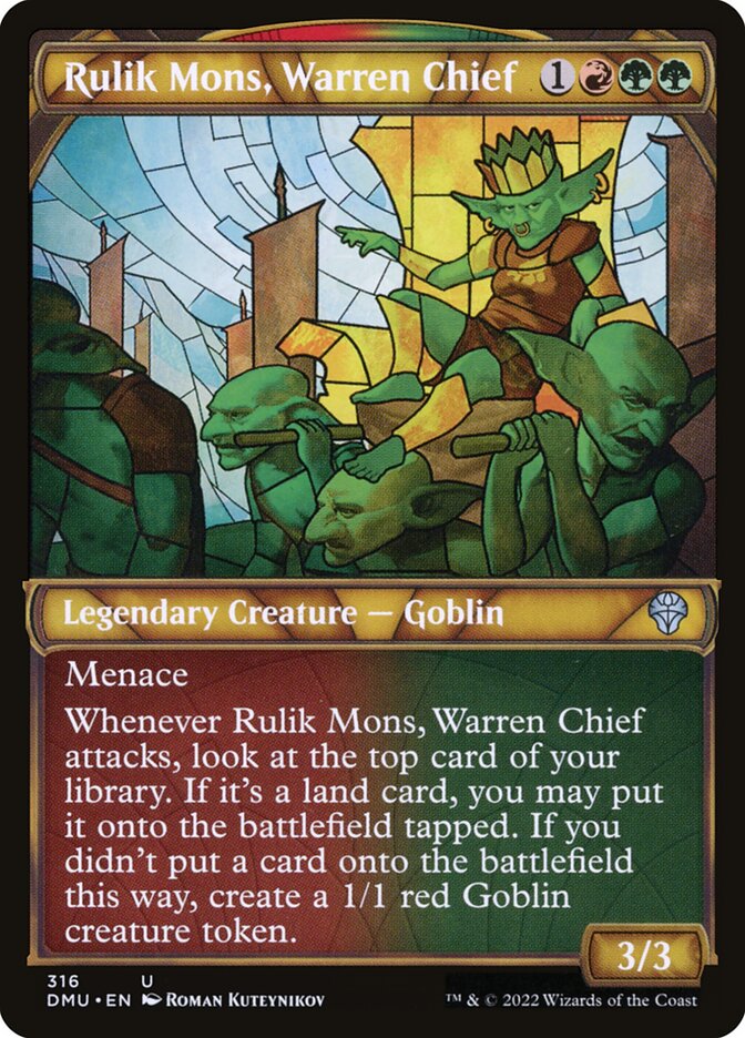 MTG Card Title: Rulik Mons, Warren Chief DMU/316