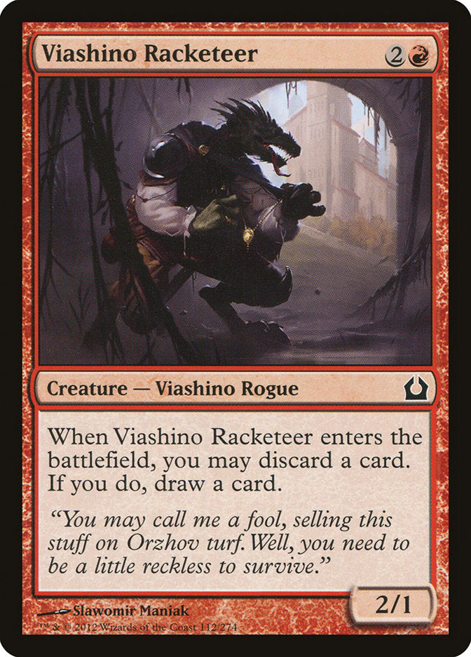 MTG Card Title: Viashino Racketeer RTR/112