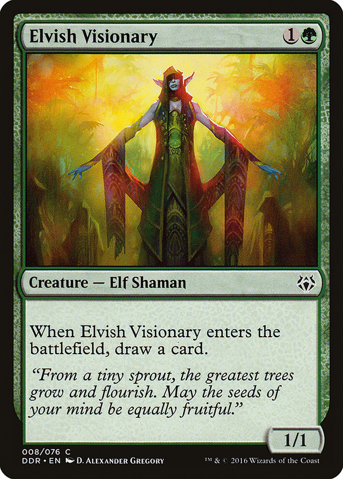 MTG Card Title: Elvish Visionary DDR/8