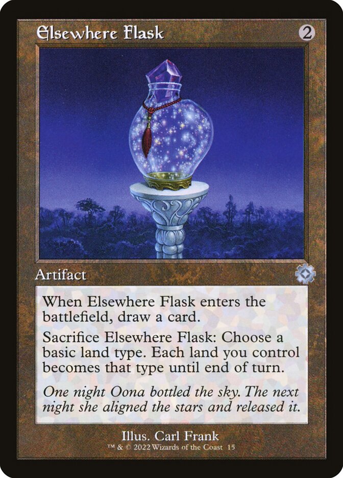 MTG Card Title: Elsewhere Flask BRR/15