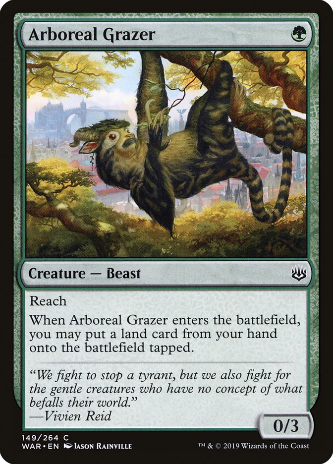 MTG Card Title: Arboreal Grazer WAR/149