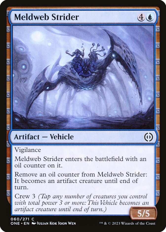 MTG Card Title: Meldweb Strider ONE/60