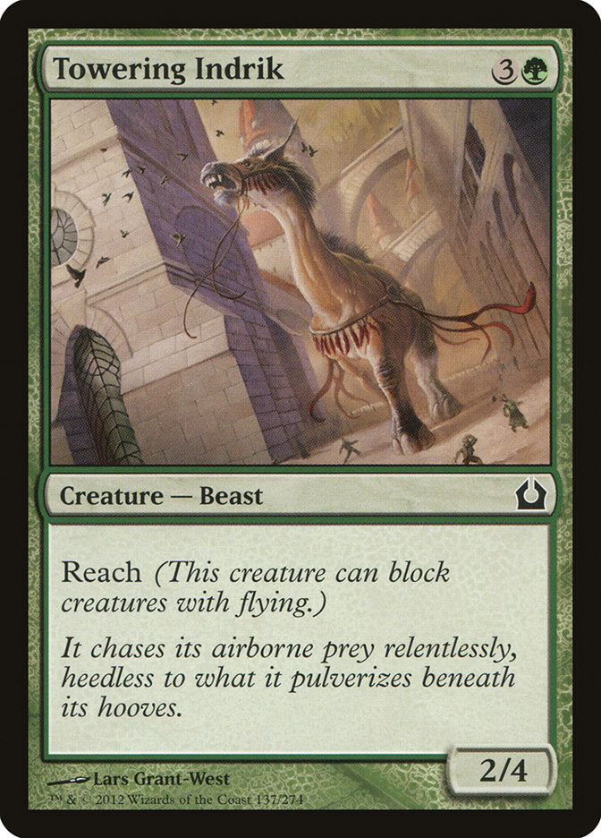MTG Card Title: Towering Indrik RTR/137