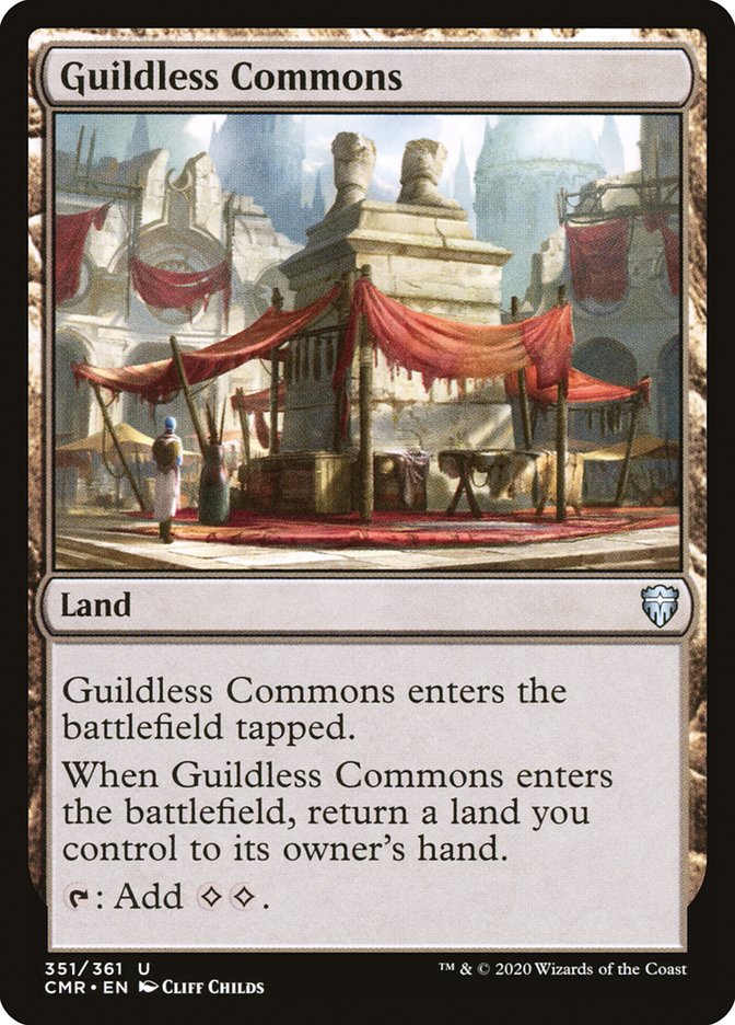 MTG Card Title: Guildless Commons CMR/351