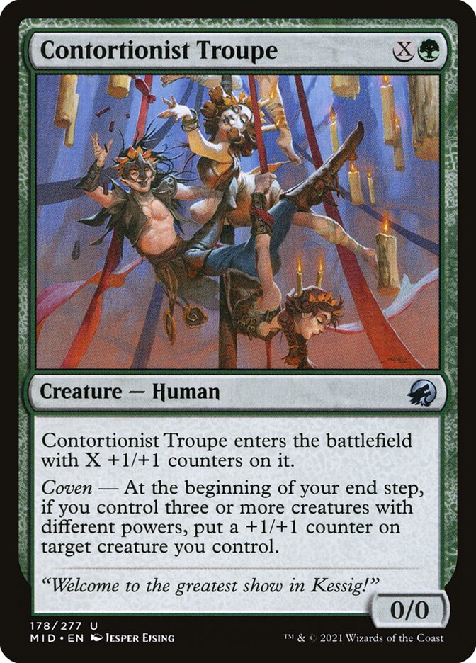 MTG Card Title: Contortionist Troupe MID/178