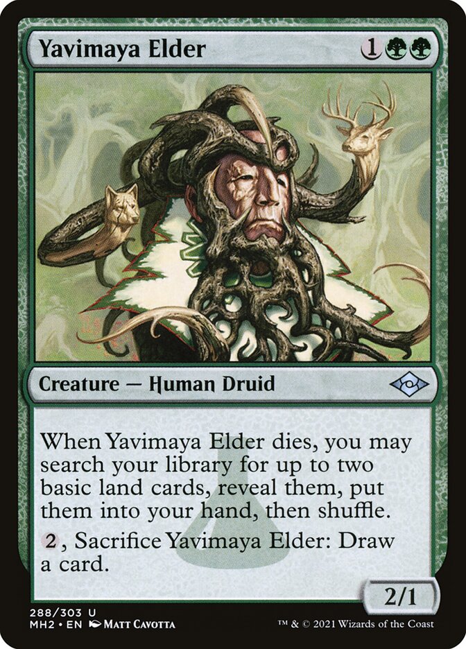 MTG Card Title: Yavimaya Elder MH2/288
