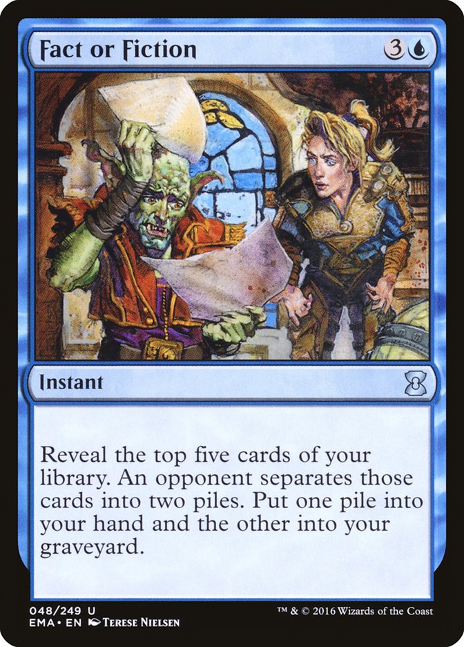 MTG Card Title: Fact or Fiction EMA/48