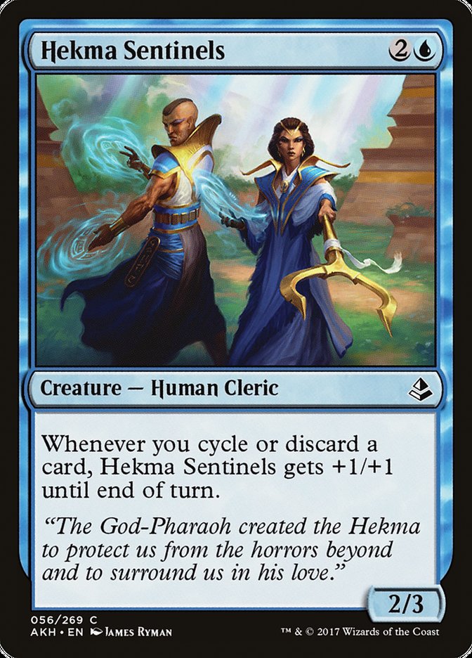 MTG Card Title: Hekma Sentinels AKH/56