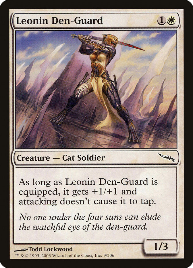 MTG Card Title: Leonin Den-Guard MRD/9
