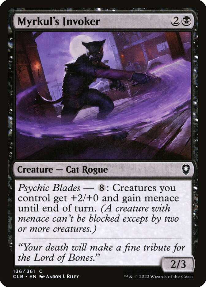 MTG Card Title: Myrkul's Invoker CLB/136