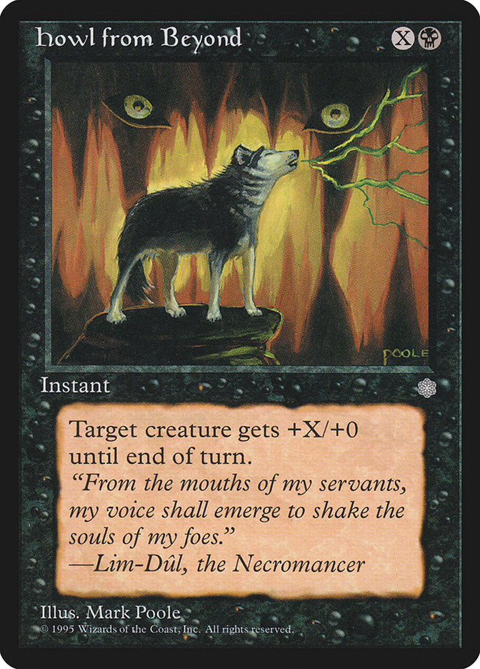 MTG Card Title: Howl from Beyond ICE/132