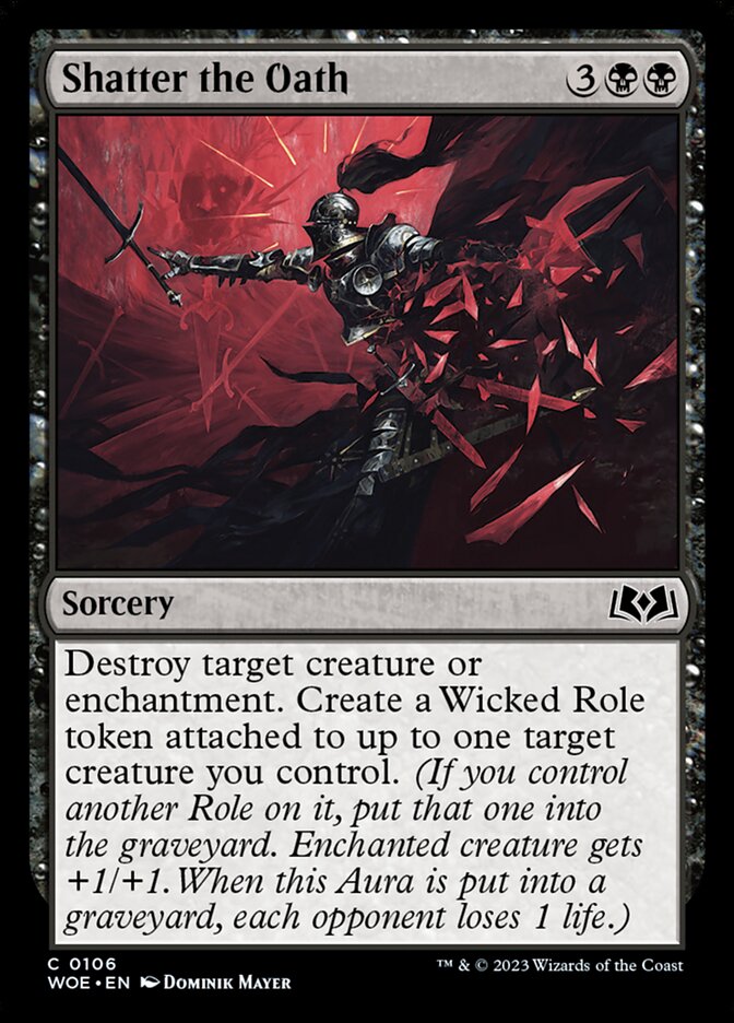 MTG Card Title: Shatter the Oath WOE/106