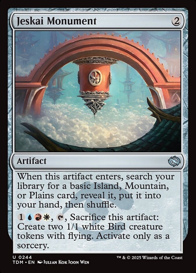 MTG Card Title: Jeskai Monument TDM/244