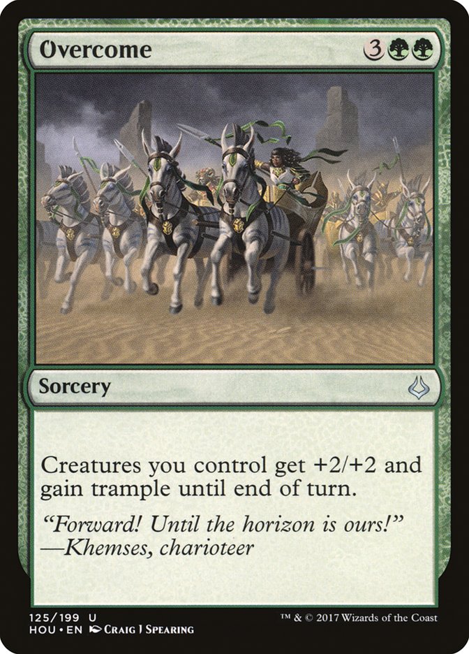 MTG Card Title: Overcome HOU/125