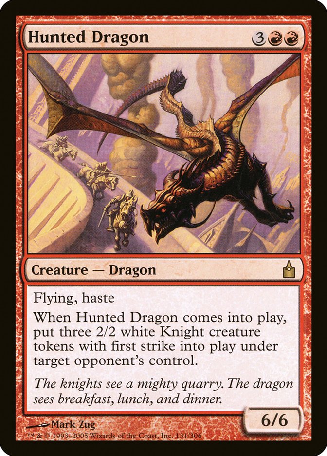 MTG Card Title: Hunted Dragon RAV/131