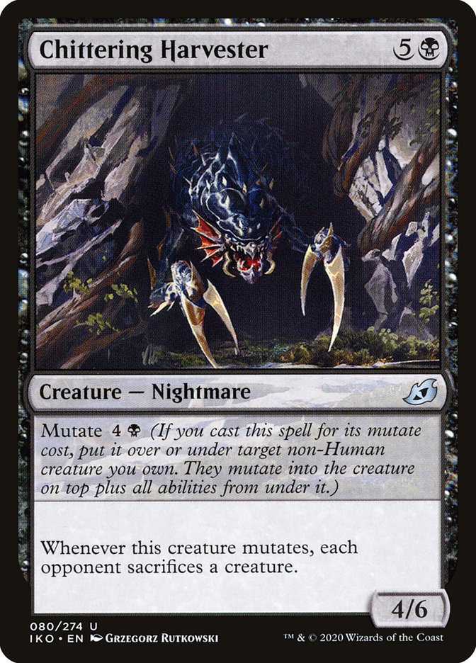 MTG Card Title: Chittering Harvester IKO/80