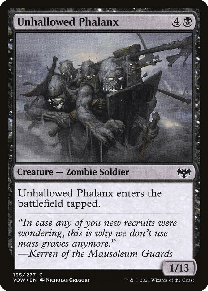 MTG Card Title: Unhallowed Phalanx VOW/135