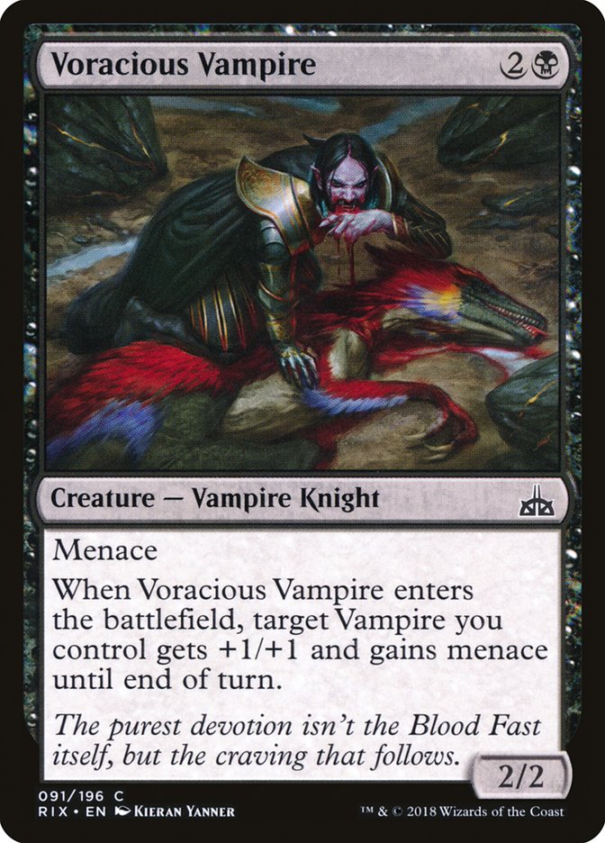 MTG Card Title: Voracious Vampire RIX/91