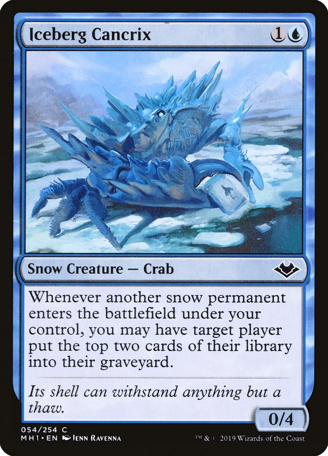 MTG Card Title: Iceberg Cancrix MH1/54
