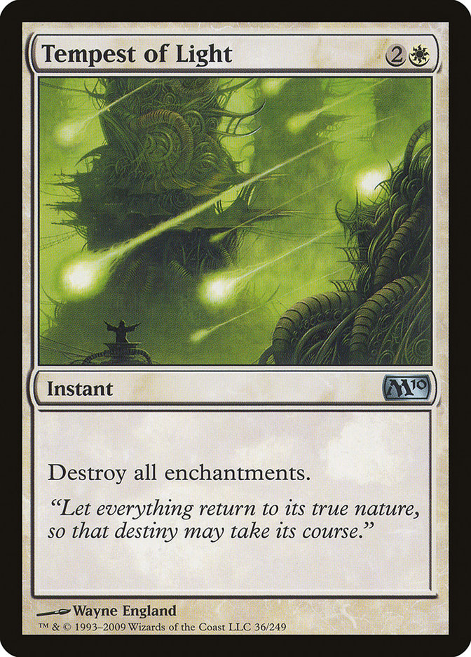 MTG Card Title: Tempest of Light M10/36