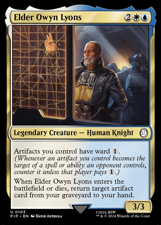 MTG Card Title: Elder Owyn Lyons PIP/103