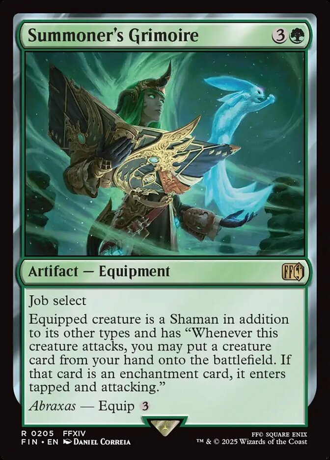 MTG Card Title: Summoner's Grimoire FIN/205