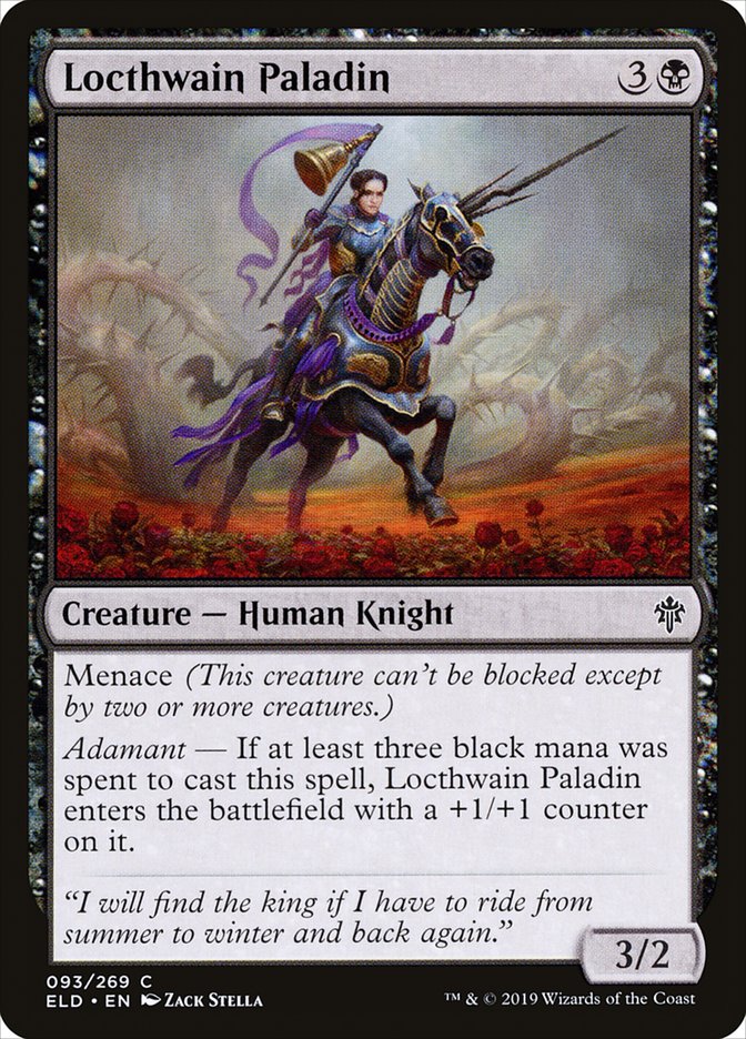 MTG Card Title: Locthwain Paladin ELD/93