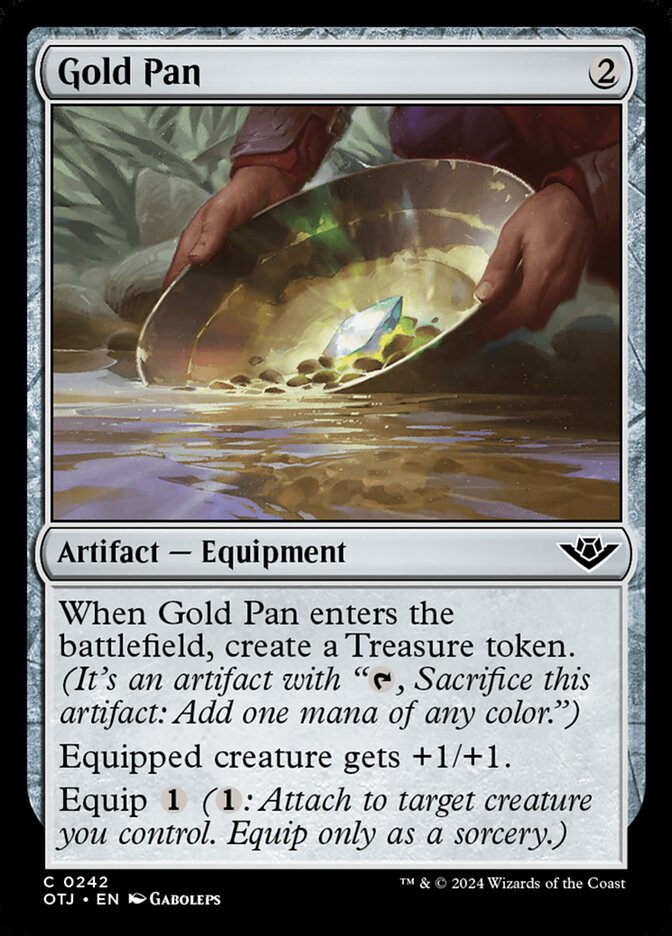 MTG Card Title: Gold Pan OTJ/242